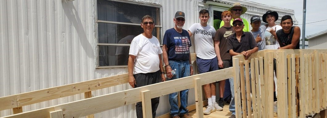 Completed Ramp with Volunteers